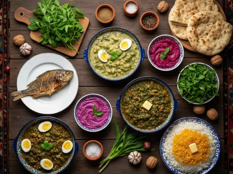 از باقلا قاتق تا ترش تره